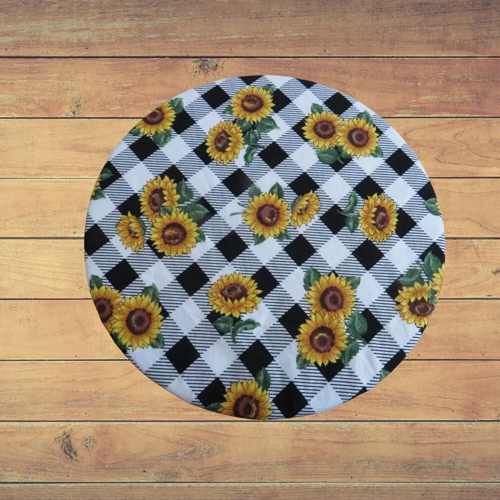 Kitchenaid Bowl Cover, Reversible Chickens and Sunflower Mixer Cover